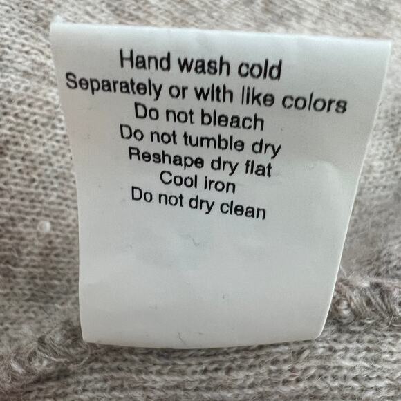 Chiaramente Wool Blend Full Zip Women's Brown Cardigan Size Large Soft Cozy - Picture 11 of 13